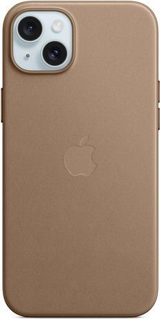 Apple – Hintere Abdeckung für Mobiltelefon – kompatibel mit MagSafe – Microtwill, FineWoven – Taupe – für iPhone 15 Plus (MT473ZM/A)