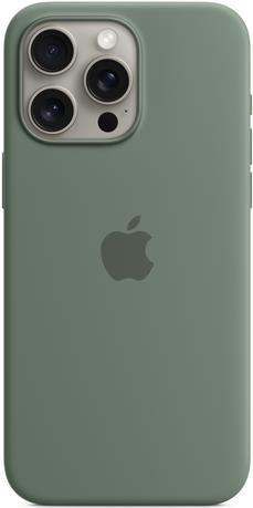 Apple - Hintere Abdeckung für Mobiltelefon - kompatibel mit MagSafe - Silikon - Cypress - für iPhone 15 Pro Max (MT1X3ZM/A)