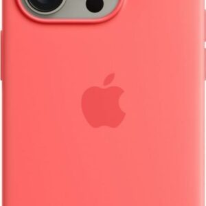Apple - Hintere Abdeckung für Mobiltelefon - kompatibel mit MagSafe - Silikon - Guave - für iPhone 15 Pro (MT1G3ZM/A)