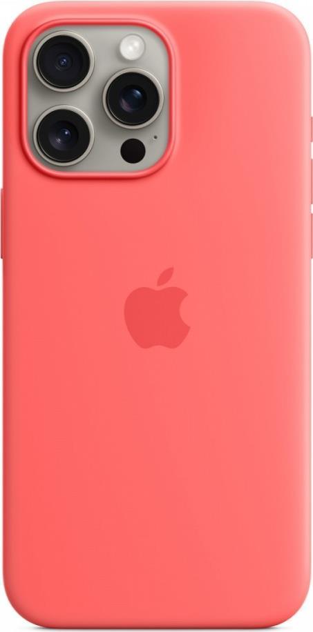 Apple - Hintere Abdeckung für Mobiltelefon - kompatibel mit MagSafe - Silikon - Guave - für iPhone 15 Pro Max (MT1V3ZM/A)