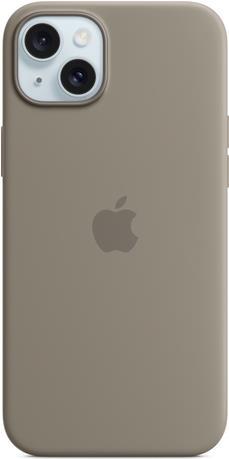 Apple - Hintere Abdeckung für Mobiltelefon - kompatibel mit MagSafe - Silikon - Lehm - für iPhone 15 Plus (MT133ZM/A)
