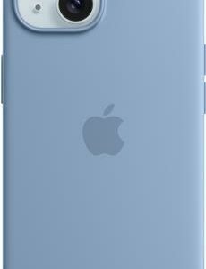 Apple - Hintere Abdeckung für Mobiltelefon - kompatibel mit MagSafe - Silikon - Winter Blue - für iPhone 15 (MT0Y3ZM/A)