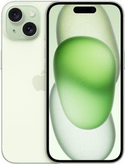 Apple iPhone 15 - 5G Smartphone - Dual-SIM / Interner Speicher 128GB - OLED-Display - 6,1 - 2556 x 1179 Pixel - 2 x Rückkamera 48 MP, 12 MP - front camera 12 MP - grün (MTP53ZD/A)