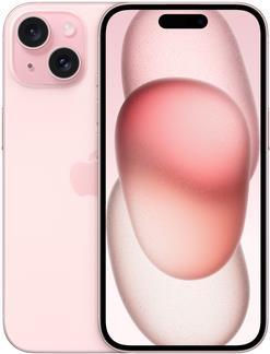 Apple iPhone 15 - 5G Smartphone - Dual-SIM / Interner Speicher 128GB - OLED-Display - 6,1 - 2556 x 1179 Pixel - 2 x Rückkamera 48 MP, 12 MP - front camera 12 MP - pink (MTP13ZD/A)