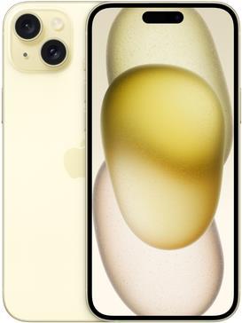 Apple iPhone 15 Plus – 5G Smartphone – Dual-SIM / Interner Speicher 128GB – OLED-Display – 6,7 – 2796 x 1290 pixels – 2 x Rückkamera 48 MP, 12 MP – front camera 12 MP – Gelb (MU123ZD/A)