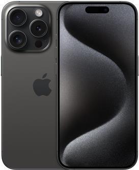 Apple iPhone 15 Pro - 5G Smartphone - Dual-SIM / Interner Speicher 256GB - OLED-Display - 6,1 - 2556 x 1179 Pixel (120 Hz) - Triple-Kamera 48 MP, 12 MP, 12 MP - front camera 12 MP - schwarzes Titan (MTV13ZD/A)