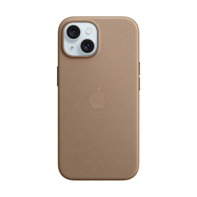 Apple Original iPhone 15 Feingewebe Case mit MagSafe – Taupe