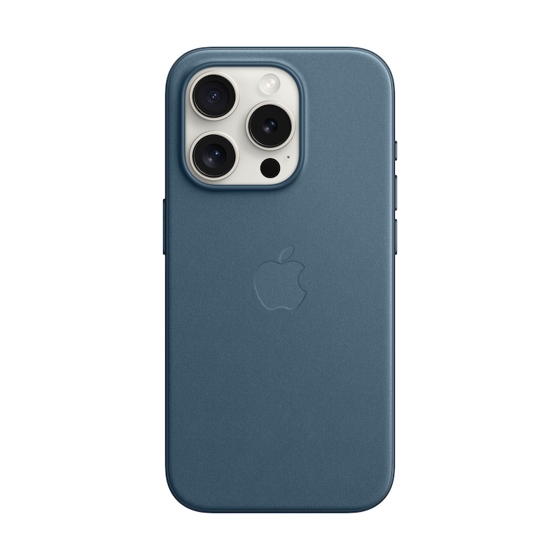 Apple Original iPhone 15 Pro Feingewebe Case mit MagSafe – Pazifikblau