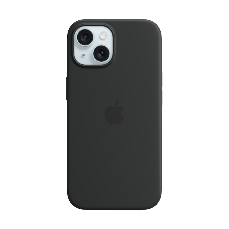 Apple Original iPhone 15 Silicone Case mit MagSafe – Schwarz