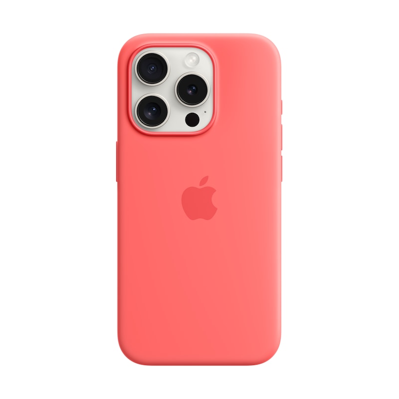 Apple Original iPhone 15 Pro Silicone Case mit MagSafe – Guave