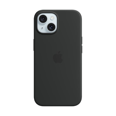 Apple Original iPhone 15 Silicone Case mit MagSafe – Schwarz