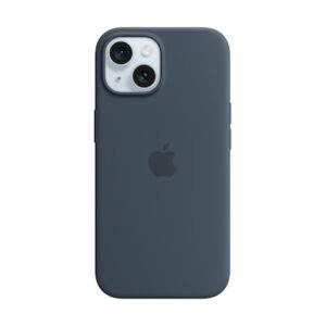 Apple Original iPhone 15 Silicone Case mit MagSafe - Sturmblau