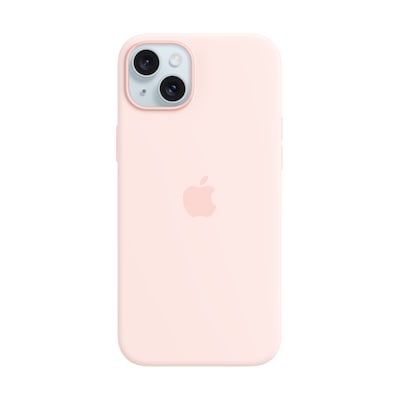 Apple Original iPhone 15 Plus Silicone Case mit MagSafe – Hellrosa