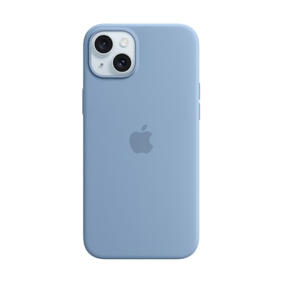 Apple Original iPhone 15 Plus Silicone Case mit MagSafe – Winterblau