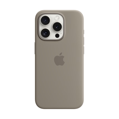 Apple Original iPhone 15 Pro Silicone Case mit MagSafe – Tonbraun