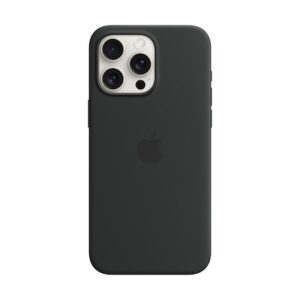 Apple Original iPhone 15 Pro Max Silicone Case mit MagSafe - Schwarz