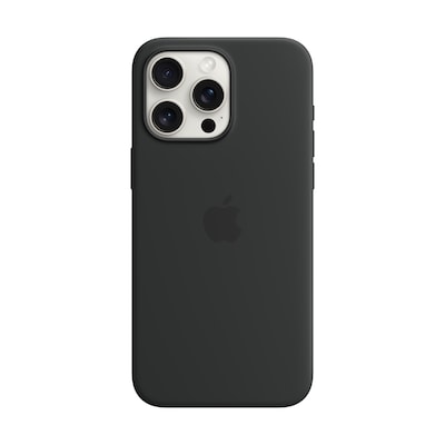 Apple Original iPhone 15 Pro Max Silicone Case mit MagSafe – Schwarz
