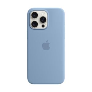 Apple Original iPhone 15 Pro Max Silicone Case mit MagSafe - Winterblau