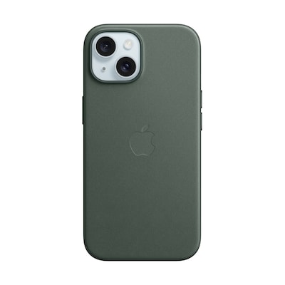 Apple Original iPhone 15 Feingewebe Case mit MagSafe – Immergrün
