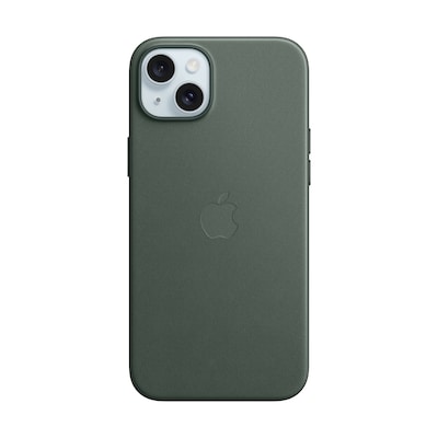 Apple Original iPhone 15 Plus Feingewebe Case mit MagSafe – Immergrün