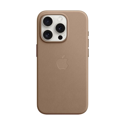 Apple Original iPhone 15 Pro Feingewebe Case mit MagSafe – Taupe