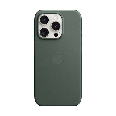 Apple Original iPhone 15 Pro Feingewebe Case mit MagSafe – Immergrün