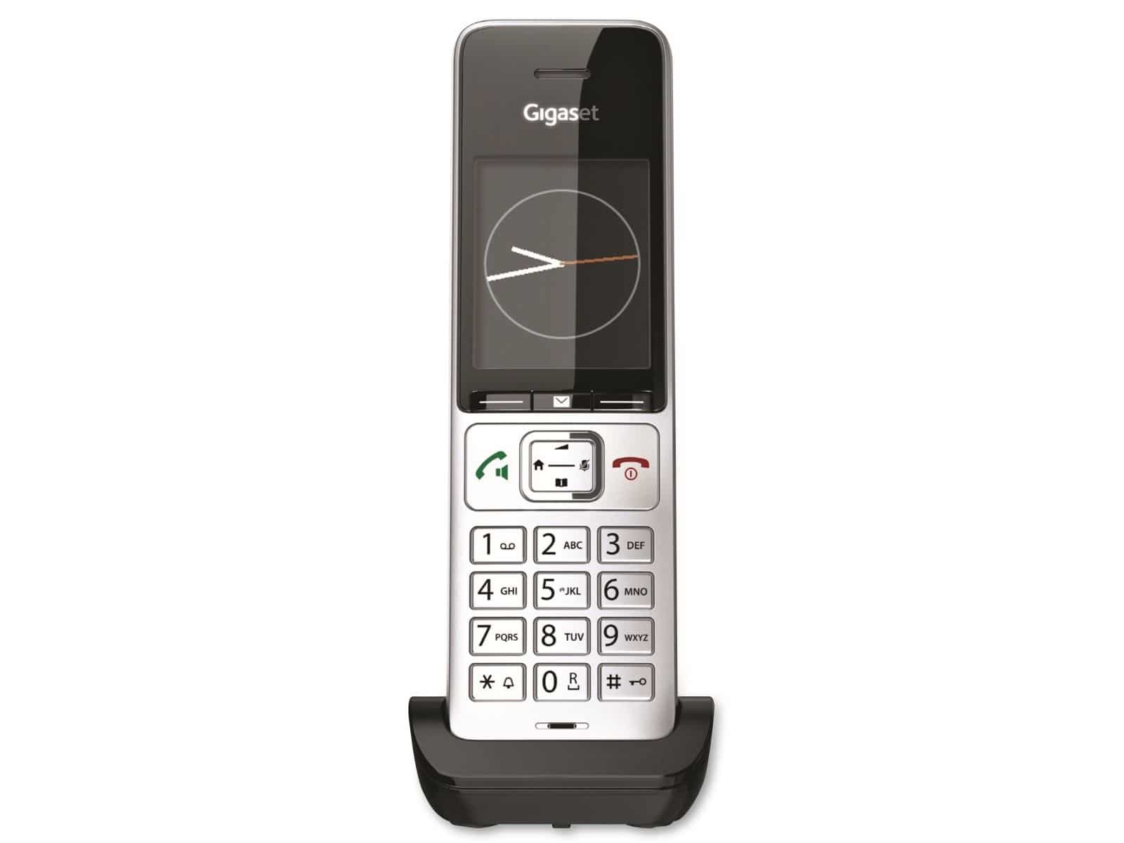 GIGASET Telefon Comfort 500HX, silber-schwarz