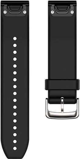 Garmin QuickFit – Uhrarmband – Schwarz, Silber – für Approach S60, fenix 5, 5 Sapphire, Forerunner 935, quatix 5, 5 Saphir