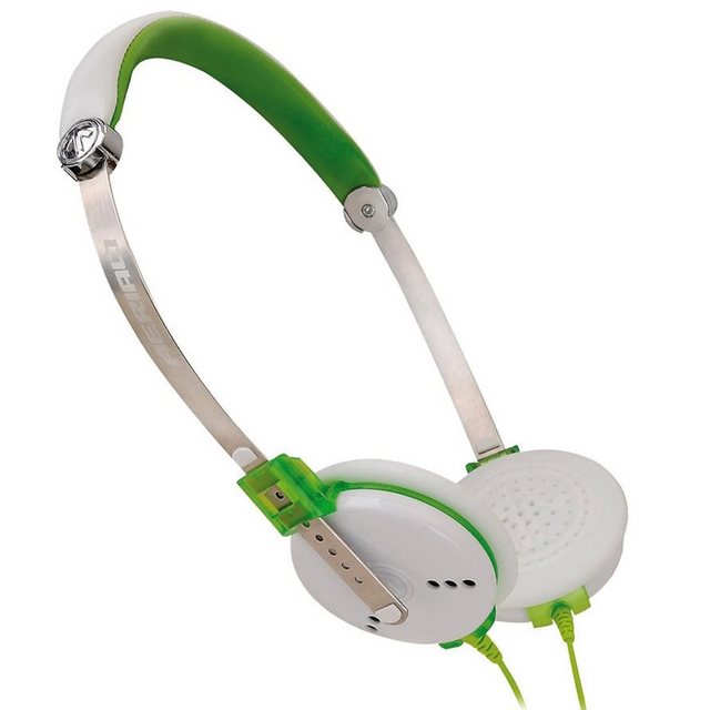 Aerial7 Fuse Sound-Disc On-Ear Headset Mikrofon Grün Headset (Mikrofon, Stereo, Kopfhörer Mikrofon am Kabel Kompakt + Leicht)