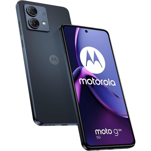 Motorola XT2347-2 Moto G84 5G 256 GB / 12 GB – Smartphone – midnight blue Smartphone (6,5 Zoll, 256 GB Speicherplatz)