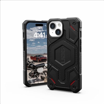 UAG Urban Armor Gear Monarch MagSafe Case Apple iPhone 15 Plus kevlar schwarz