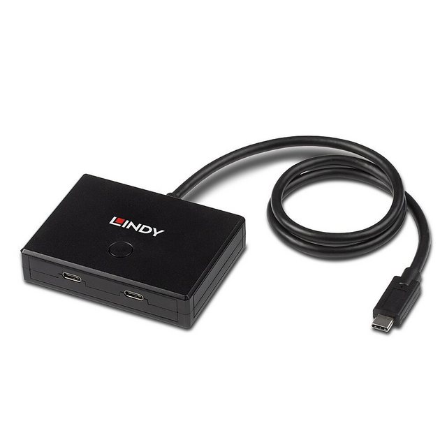 Lindy Lindy 2 Port USB 3.2 Gen 1 Typ C Switch – bidirektional Netzwerk-Switch