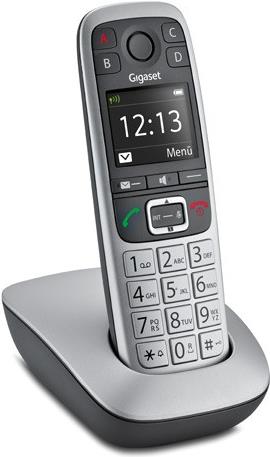 Gigaset E560 – Schnurlostelefon mit Rufnummernanzeige – DECTGAP – Platin