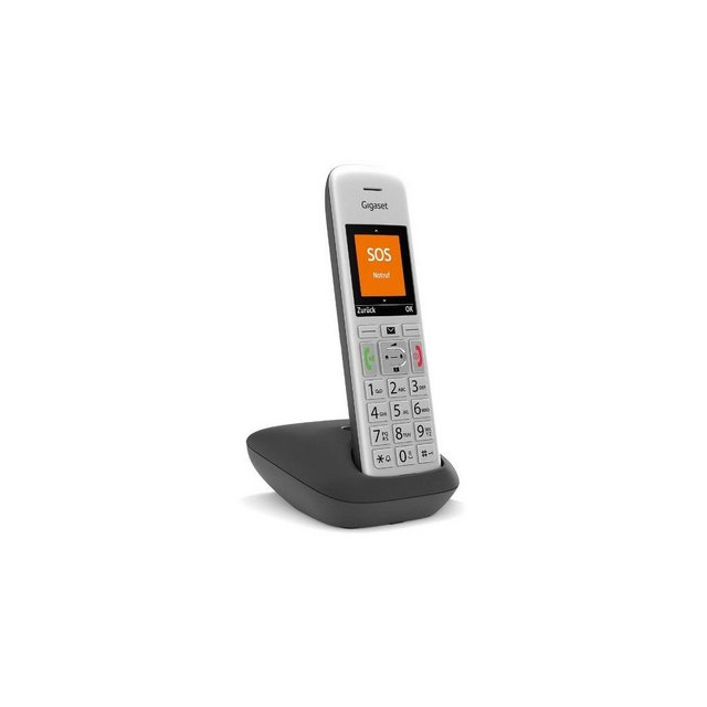 Gigaset S30852-H2908-B104 – Gigaset E390 silber-schwarz DECT-Telefon