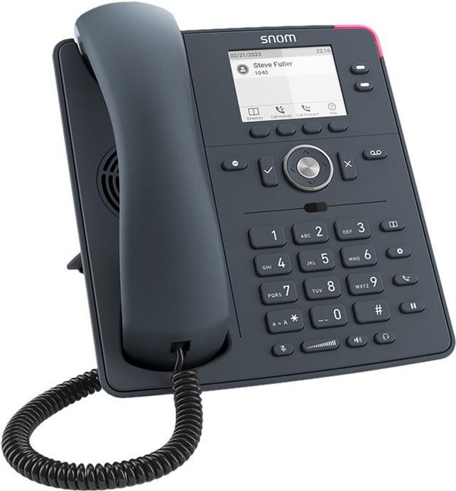 Snom D140 – IP-Telefon – Grau – Kabelgebundenes Mobilteil – Tisch/Wand – Linux – 2 Zeilen (00004651)