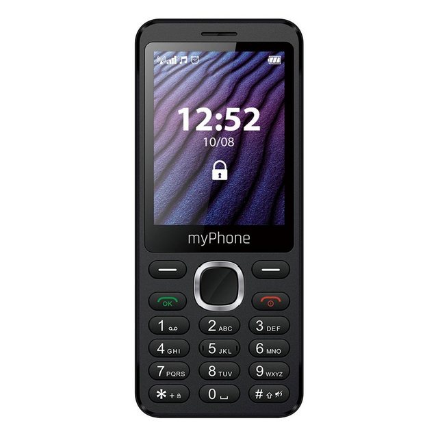 myPhone Maestro 2 2,8″-Display, 1000 mAh, Dual Sim, 0,3 Mpx Kamera, 2G Schwarz Handy