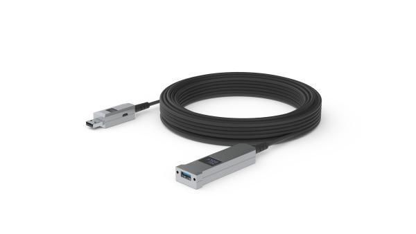 Huddly – USB-Kabel – USB Typ A (M) bis USB Typ A (W) – USB 3.1 Gen 1 – 5 m – Active Optical Cable (AOC)