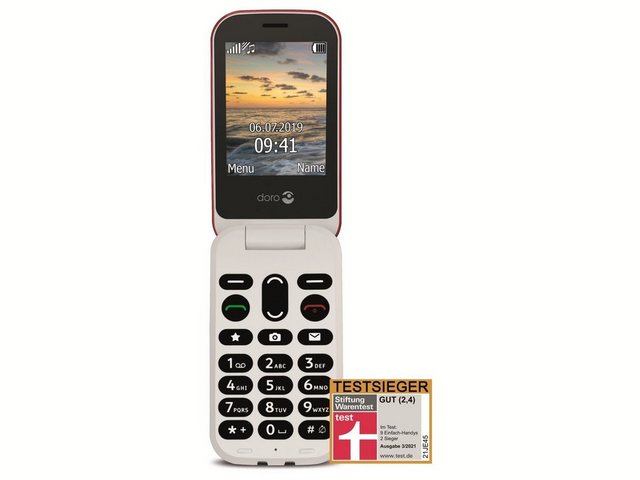 Doro DORO Handy 6040, rot/weiß Handy