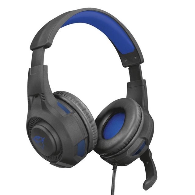 Trust Gaming-Headset (für PS4 und PS5, Blau, kabelgebunden, Over-Ear)