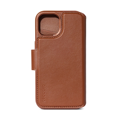 Decoded Leather Detachable Wallet für iPhone 15 Tan