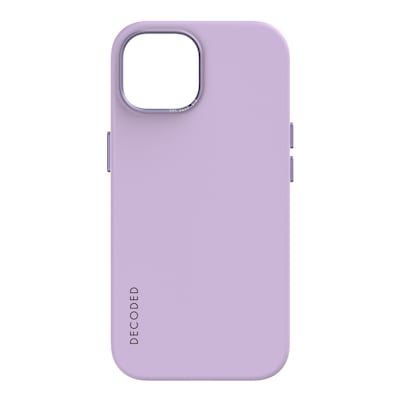Decoded AntiMicrobial Silicone Backcover iPhone 15 Plus Lavender