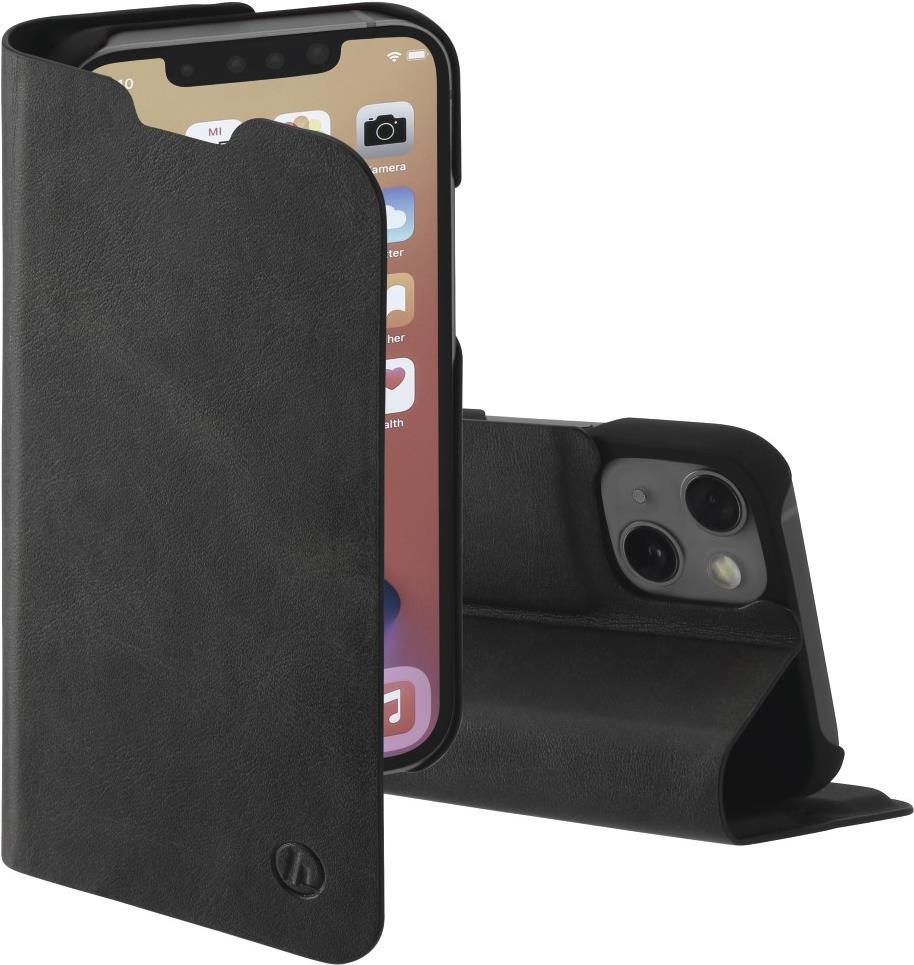 Hama Essential Line Guard Pro - Flip-Hülle für Mobiltelefon - Kunstleder - Schwarz - für Apple iPhone 13 (00196954)
