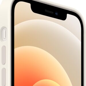 Apple Case with MagSafe - Case für Mobiltelefon - Silikon - weiß - für iPhone 12, 12 Pro (MHL53ZM/A)