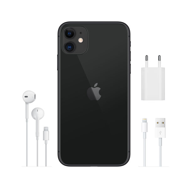 Apple iPhone 11 15,5 cm (6.1 ) 128 GB Dual-SIM Schwarz (MWM02ZD/A)