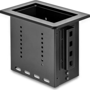 StarTech.com Single-Module Conference Table Connectivity Box-Customizable - Befestigungsplatte - Schwarz