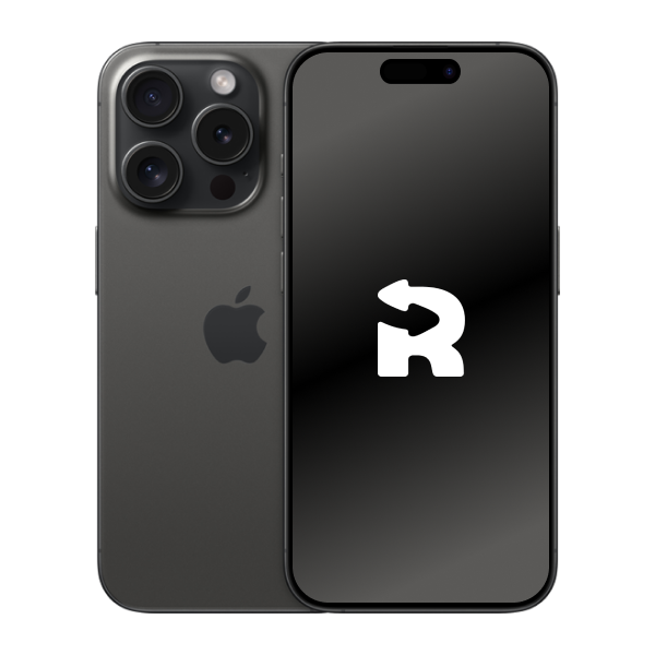Refurbished iPhone 15 Pro 1TB Titan Schwarz A-grade