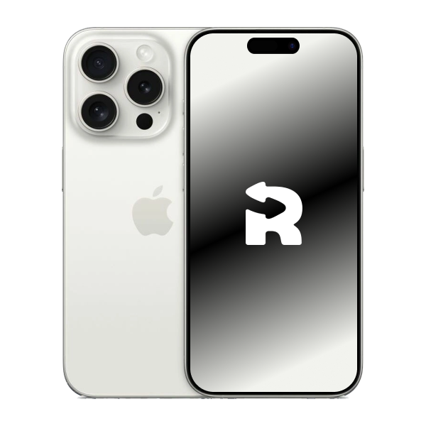 Refurbished iPhone 15 Pro 128GB Titan Weiß A-grade