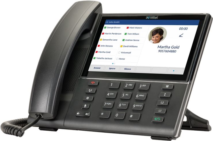 Mitel 6873 SIP Phone – VoIP-Telefon – SIP, RTCP, RTP, SRTP – 24 Leitungen (50006790)