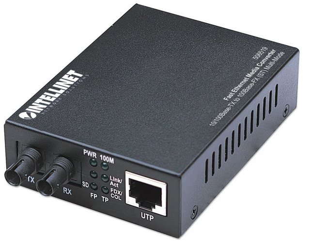 Intellinet INTELLINET Net Switch Zub ST 10/100 Fast-Ethernet-Medienkonverter Netzwerk-Switch