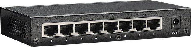Intellinet INTELLINET Gigabit Ethernet DesktopSwitch 8 Port Netzwerk-Switch